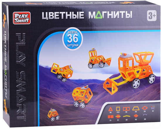 Конструктор магнитный «Цветные магниты»