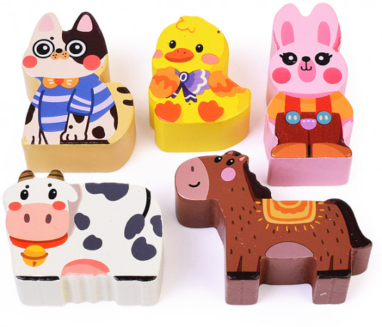 Конструктор из кубиков «Creative farm»