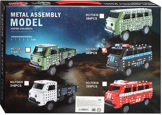 Конструктор металлический «Полицейская Буханка»