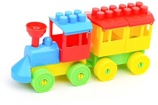 Конструктор «Паровоз с тремя вагонами»