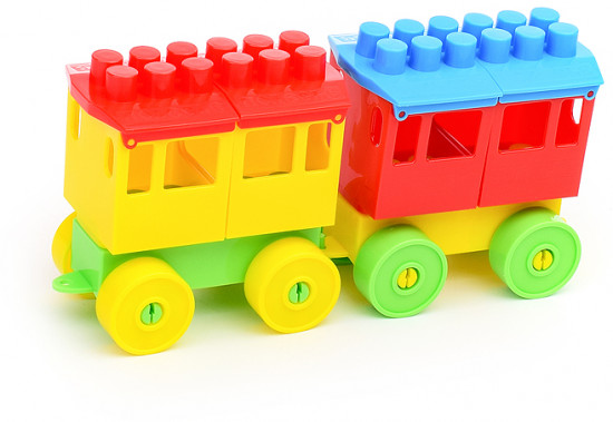 Конструктор «Паровоз с тремя вагонами»