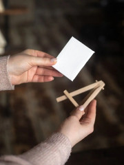 Мини-мольберт с холстом - Фото 12