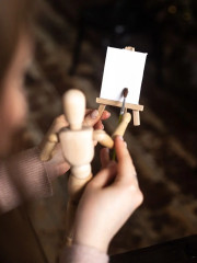 Мини-мольберт с холстом - Фото 13