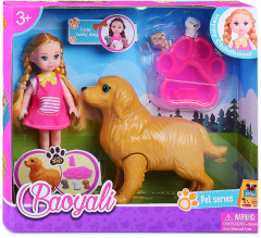 Кукла с собакой и щенками - Фото 4