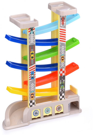 Трек гоночный с гаражом и машинками