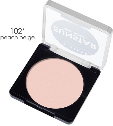 Хайлайтер для лица «Sunstar», оттенок 102 Персиково-бежевый