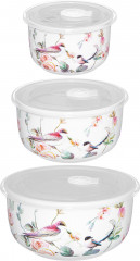 Набор салатников с крышками «Певчие птички» - Фото 4
