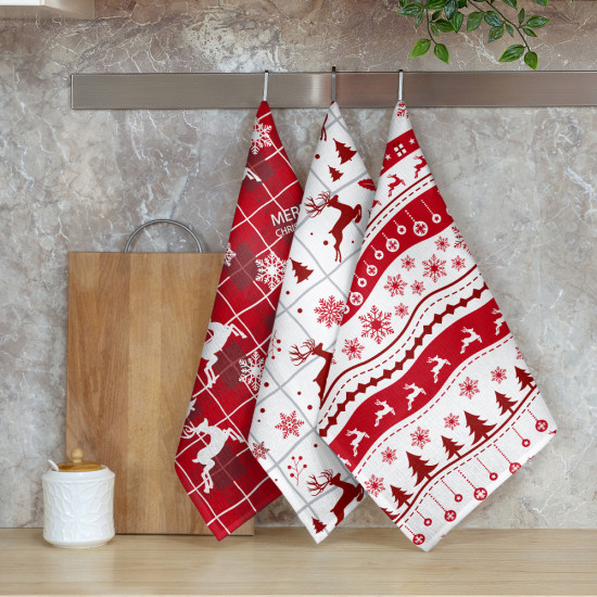 Полотенце «Рождественские олени»