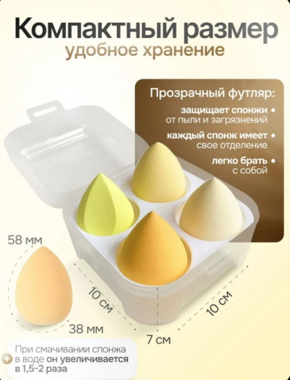 Набор спонжей для макияжа