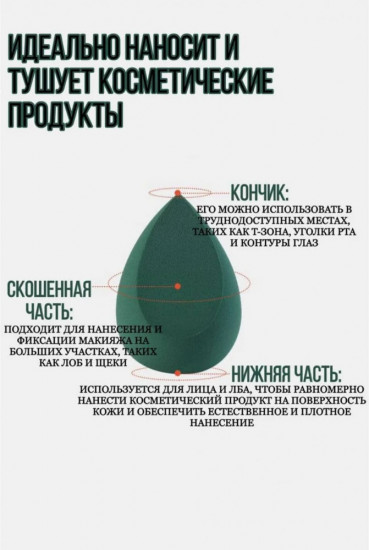 Набор спонжей для макияжа в стильных контейнерах «Beauty Egg»