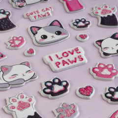 Наклейки объемные с блестками - Фото 2