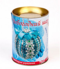 Набор для создания шара из пайеток «Серебряный» - Фото 1