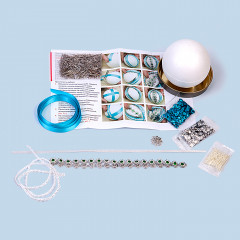 Набор для создания шара из пайеток «Серебряный» - Фото 2