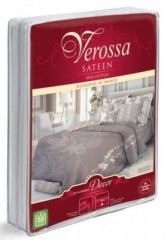 Комплект постельного белья «Sicilya» (2-спальный, сатин-люкс, 2 наволочки 70х70 с ушками, пододеяльник на пуговицах) - Фото 1