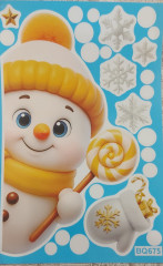 Набор наклеек на окна новогодних - Фото 3