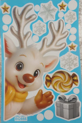 Набор наклеек на окно новогодних «Зимняя сказка» - Фото 6