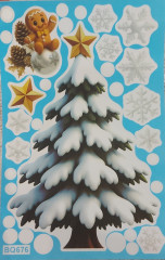 Наклейки на окна новогодние «Зимняя сказка» - Фото 3