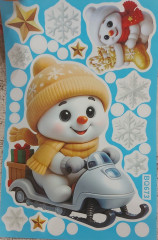 Наклейки на окна новогодние «Зимняя сказка» - Фото 8