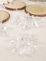 Набор украшений елочных «Снежинки» - Фото 1