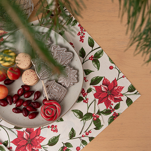 Набор салфеток декоративных «Пуансеттия»