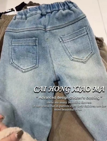 Утеплённые джинсы для девочек