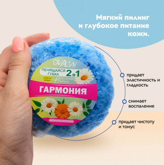 Мини-губка 2 в 1 «Гармония»