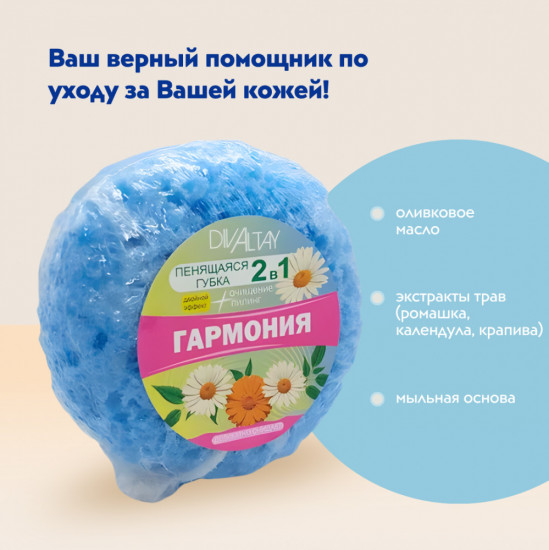 Мини-губка 2 в 1 «Гармония»