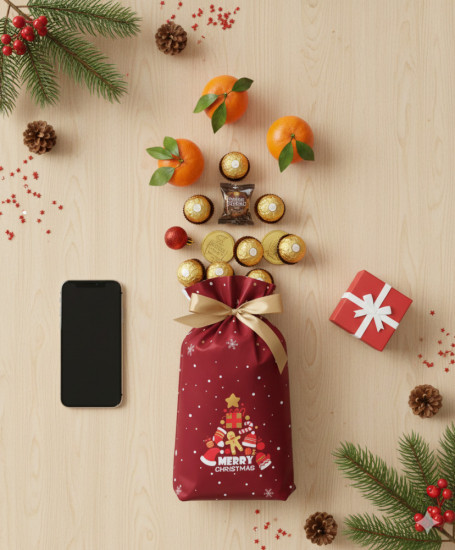 Пакет новогодний для сувениров и подарков