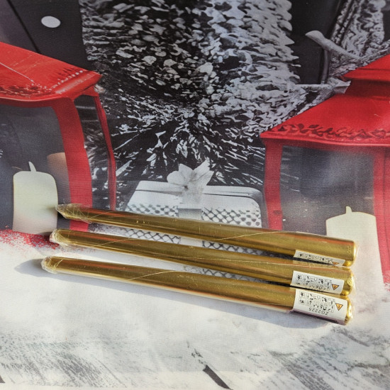 Набор декоративных свечей «Золотой жемчуг»