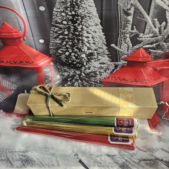 Набор декоративных свечей «Рождество»