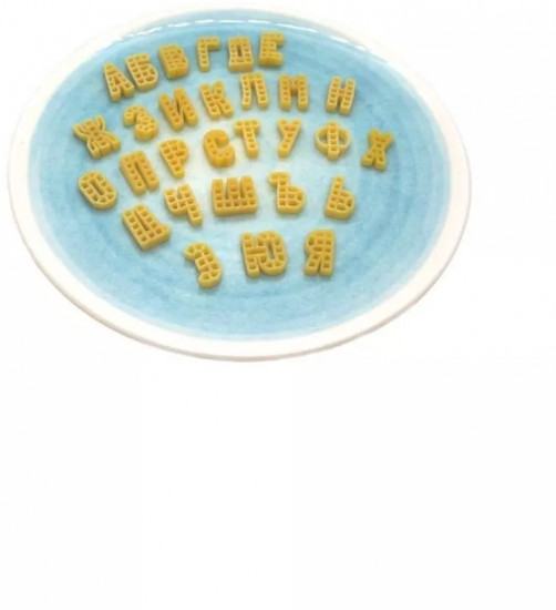 Макароны в форме букв «Веселый алфавит»