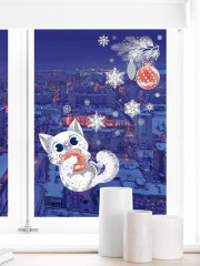 Наклейки «Снежный котёнок» - Фото 1