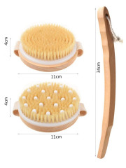 Набор бамбуковых щеток для сухого массажа - Фото 2