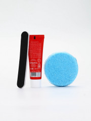 Подарочный набор в новогоднем носке «Снеговик» - Фото 5