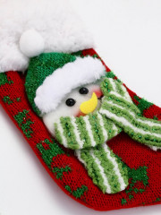 Подарочный набор в новогоднем носке «Снеговик» - Фото 11