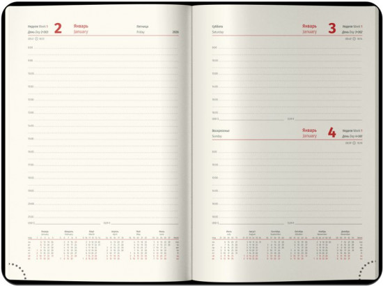 Ежедневник датированный на 2026 год