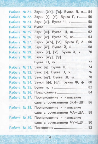 Зачётные работы. Русский язык. 1 класс