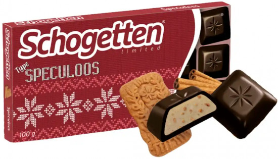 Шоколад темный с кусочками печенья «Speculoos»