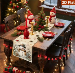 Новогодняя дорожка на стол «Снеговик» - Фото 4