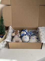 Набор украшений елочных ручной работы - Фото 5