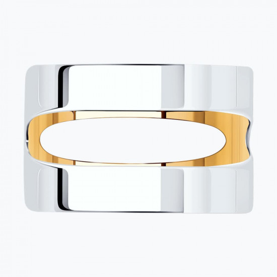 Кольцо из золочёного серебра