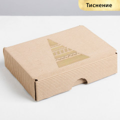 Коробка подарочная «Новогодняя елка» - Фото 1