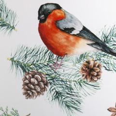 Коробка подарочная «Снегири» - Фото 3