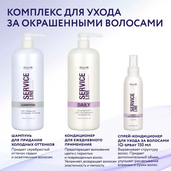 Шампунь для придания холодных оттенков волосам «Service Line Cold Shade Shampoo»