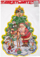 Наклейка декоративная для окон «С новым годом!» - Фото 1