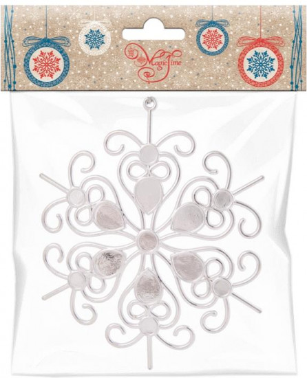 Украшение подвесное «Снежинка кружевная»