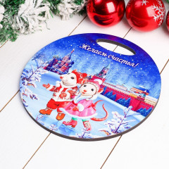 Доска разделочная «Мышки на льду» - Фото 1