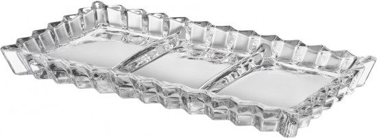 Блюдо сервировочное трехъсекционное «Crystality»