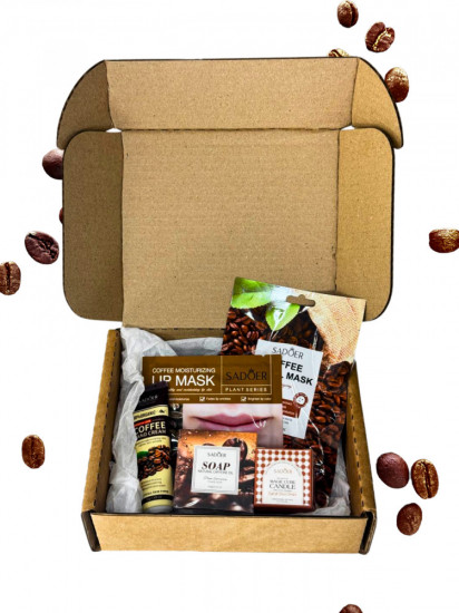 Набор для ухода за лицом и телом «Кофейный»