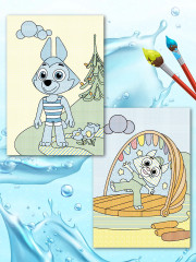 Водная раскраска «Цветняшки» - Фото 7